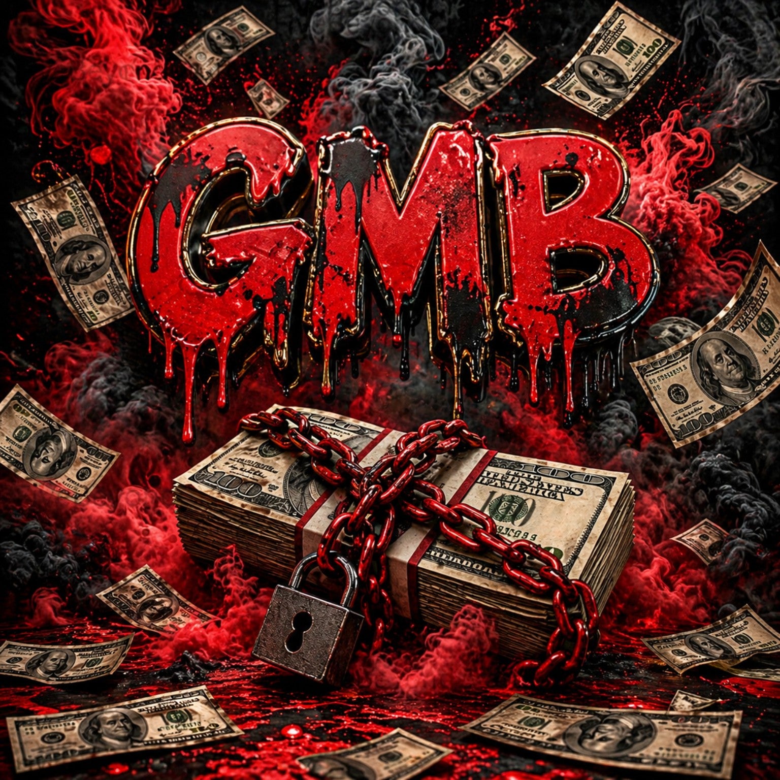 Cooked Apparel Gmb Money on lock tshirt