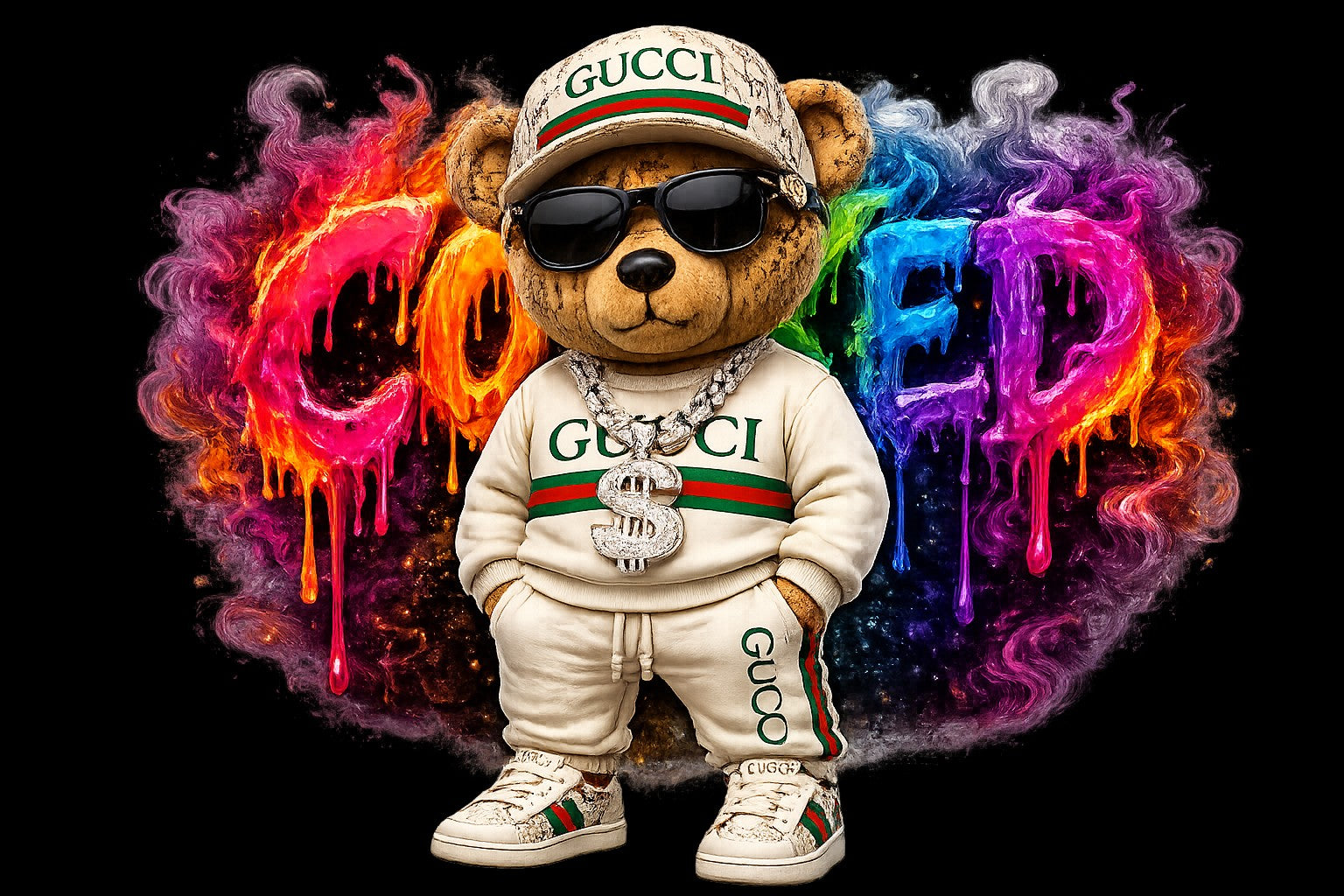 Cooked Apparel Bear Tshirt