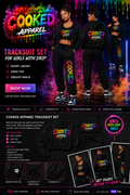 Cooked Apparel Track Set