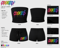Cooked women's tube top and Short set